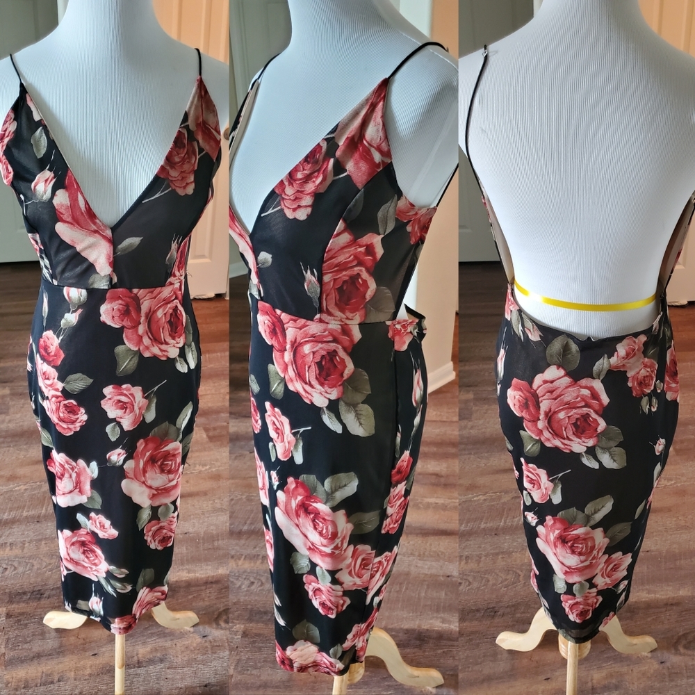 Floral bodycon dress